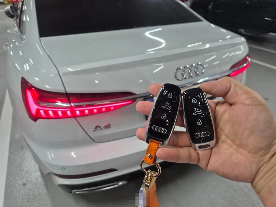 아우디 A6 C8 스마트키 분실, 50분 만에 현장 재등록 완료