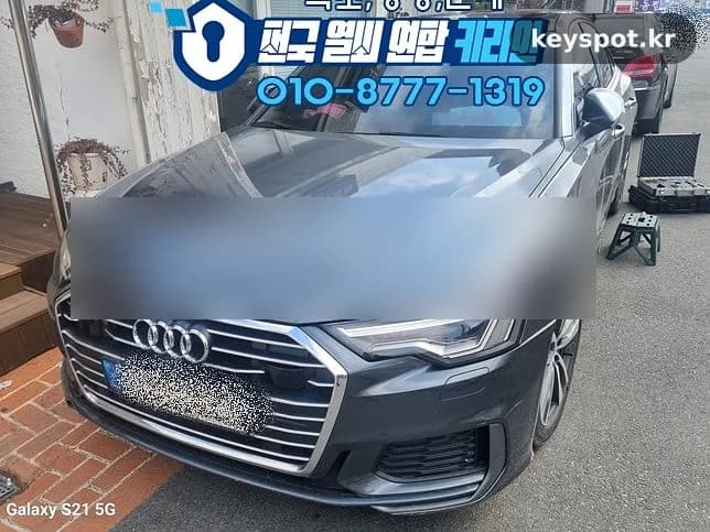 강아지가 눌러버린 잠금장치, 속초 아우디A6 개문