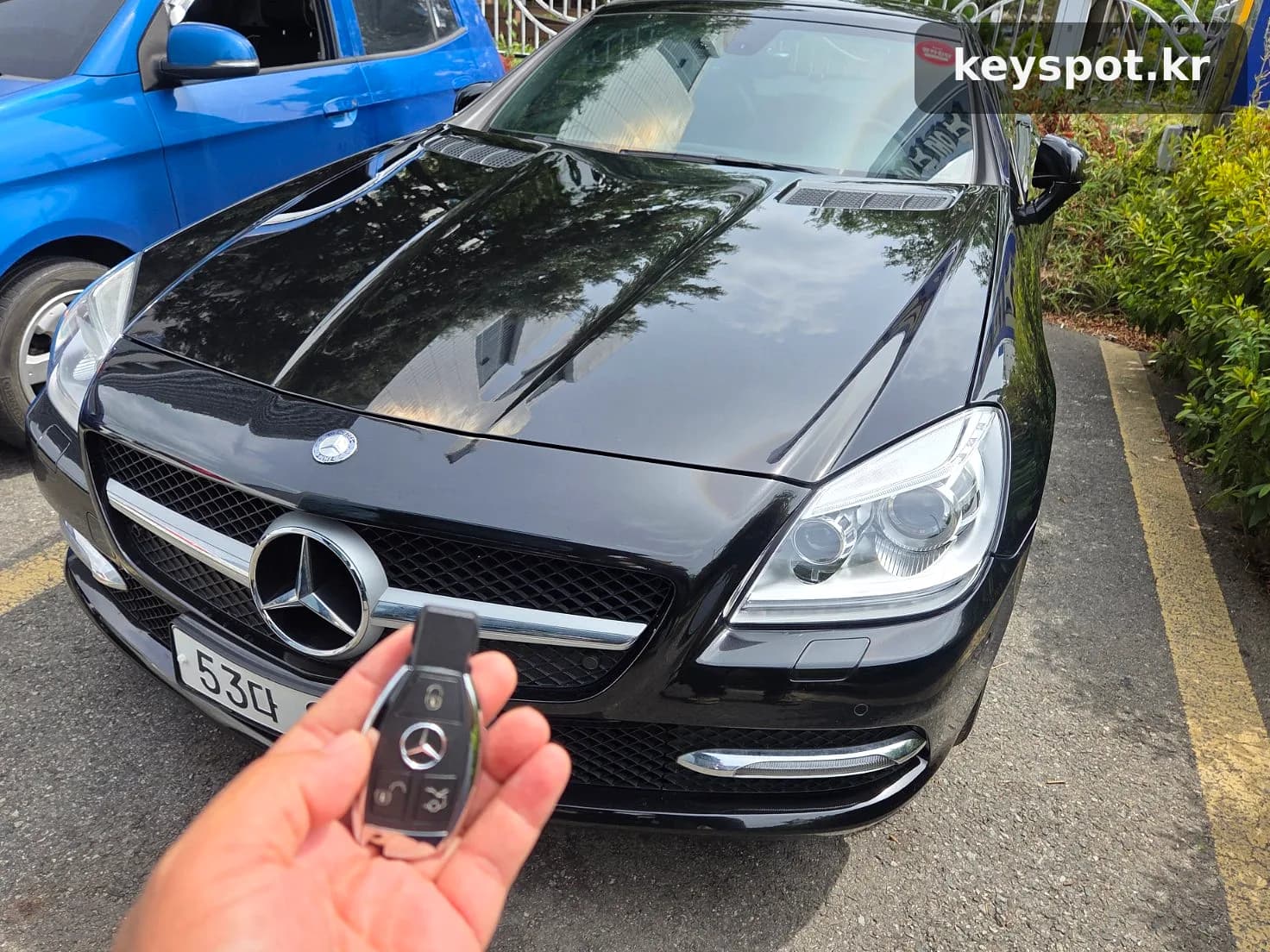 부산 사상구 벤츠 SLK200 스마트키 추가키 제작 출장 사례